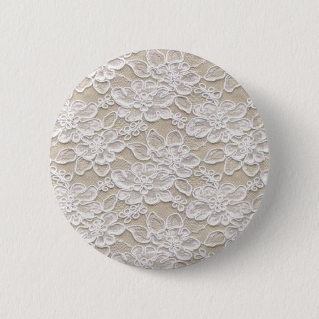 Badge Rond 5 Cm Dentelle florale vintage (Devant)