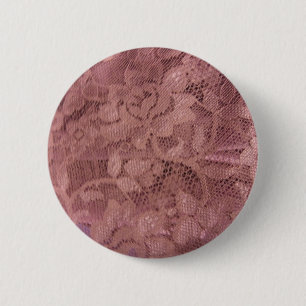 Badge Rond 5 Cm Dentelle rose rose