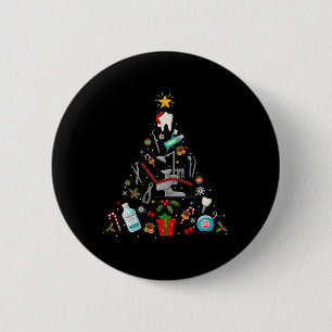 Badge Rond 5 Cm Dentist Dental Ornement de Noël Arbre Noël Noël Fê