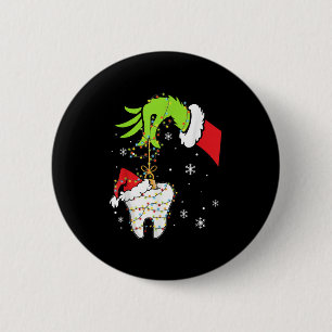Badge Rond 5 Cm Dentiste dentiste Dentaire Dents Istant Dents Noël