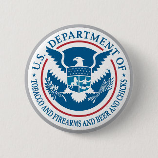 Badge Rond 5 Cm Département des USA de tabac et armes à feu et