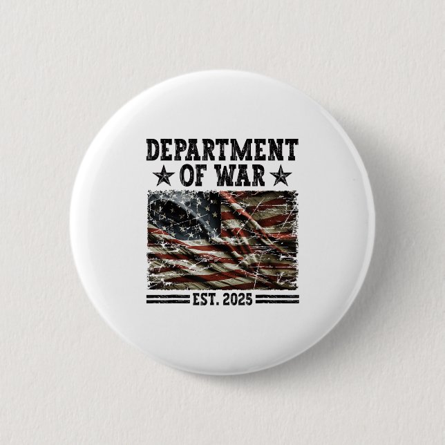 Badge Rond 5 Cm Department Of War Usa Camouflage Flag Department O (Devant)