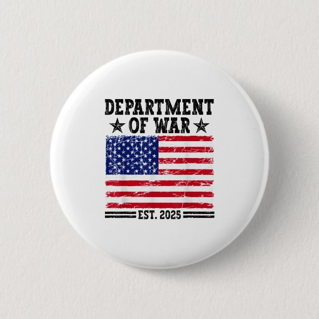 Badge Rond 5 Cm Department Of War Usa Camouflage Flag Department O (Devant)