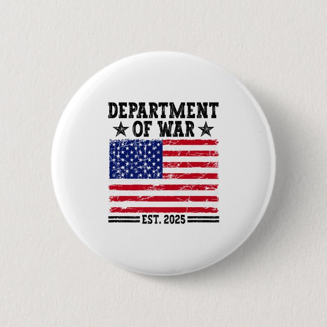 Badge Rond 5 Cm Department Of War Usa Camouflage Flag Department O (Devant)