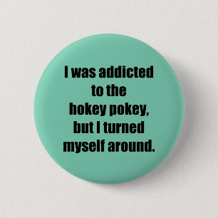 Badge Rond 5 Cm Dépendant au Pokey à l'eau de rose