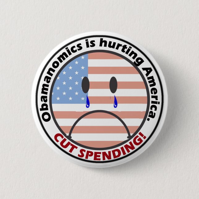 Badge Rond 5 Cm Dépense coupée - écoutez les personnes ! ! (Devant)