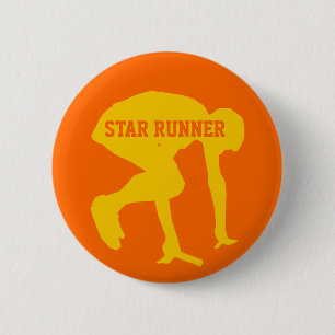 Badge Rond 5 Cm Dépistez le bouton personnalisable de coureur