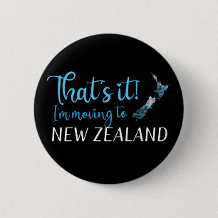 BADGE ROND 5 CM DÉPLACEMENT EN NOUVELLE-ZÉLANDE KIWI PAUA