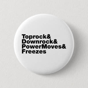 Badge Rond 5 Cm Déplacements de rupture (Breakdance)