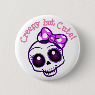 Badge Rond 5 Cm "Déplaisant mais mignon !" Pinceau Bouton Kawaii