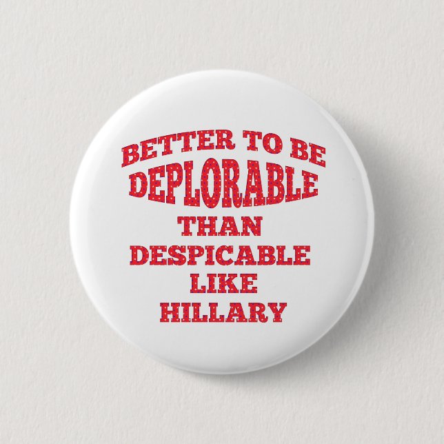 Badge Rond 5 Cm Déplorable mieux que méprisable (Devant)