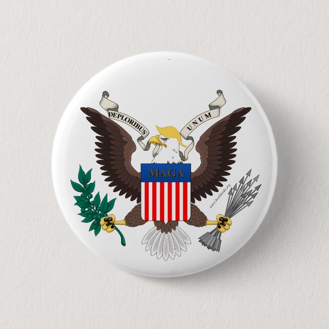 Badge Rond 5 Cm Deploribus Unum ! Bouton (Devant)