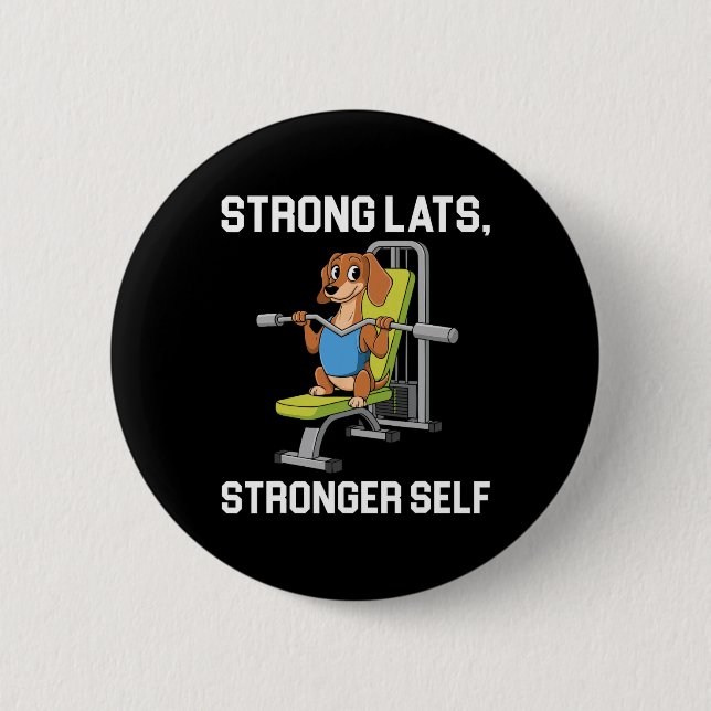 Badge Rond 5 Cm Dernier exercice de musculation entraînement de mu (Devant)