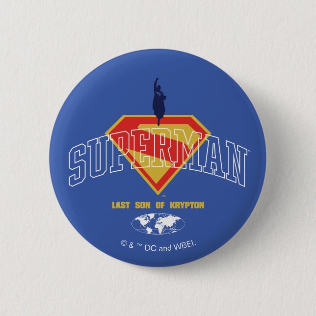 Badge Rond 5 Cm Dernier fils de Krypton Emblem (Devant)