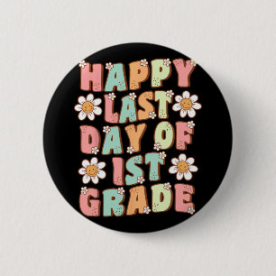 Badge Rond 5 Cm Dernier Jour De 1re Année D'école Primaire Mignonn
