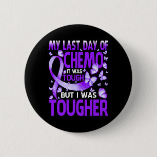 Badge Rond 5 Cm Dernière journée Chemo Fibromyalgie Sensibilisatio