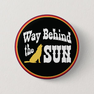 Badge Rond 5 Cm Derrière Le Bouton Logo Sun