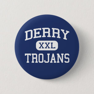 Badge Rond 5 Cm Derry - Trojan - secteur - Derry Pennsylvanie