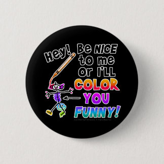 Badge Rond 5 Cm Des boutons - colorez votre drôle