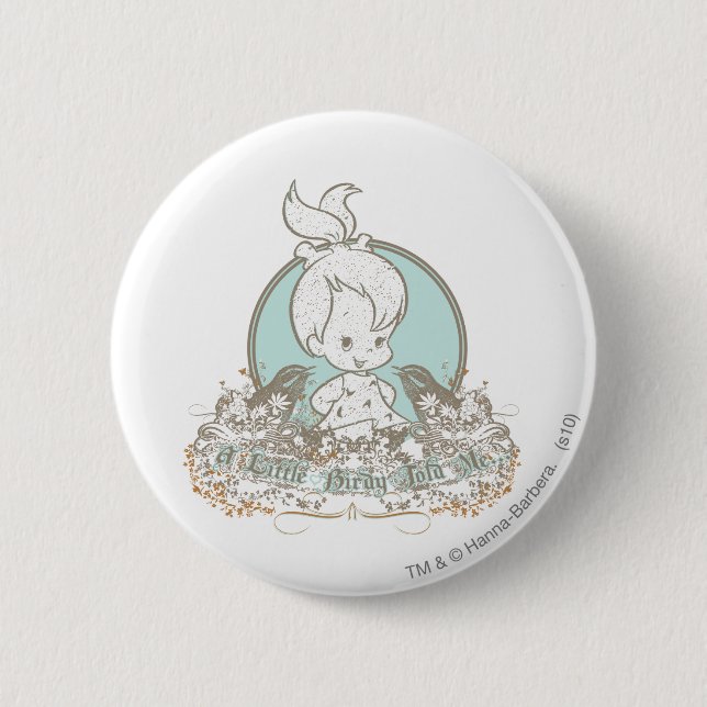 Badge Rond 5 Cm Des Cailloux Un Peu Birmans M'A Dit (Devant)