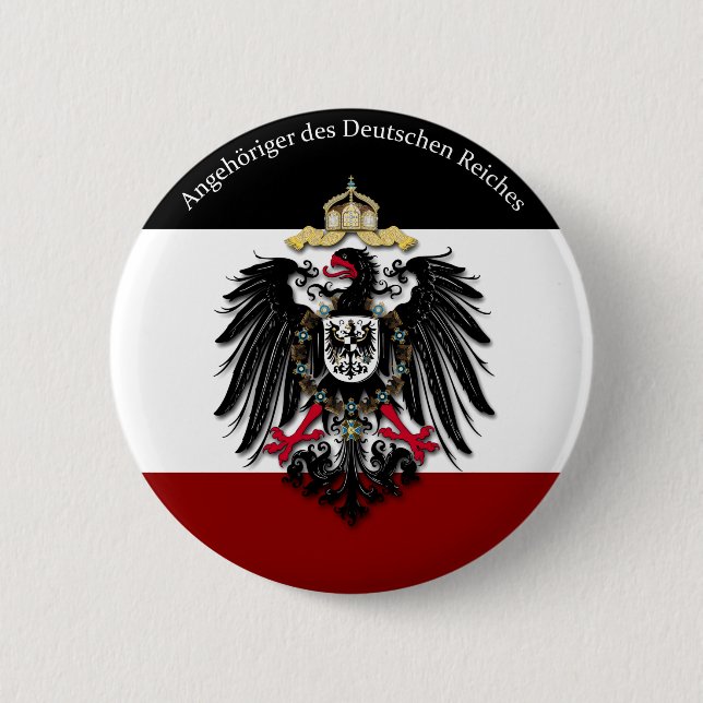 Badge Rond 5 Cm DES Deutschen Reiches d'Angehöriger (Devant)