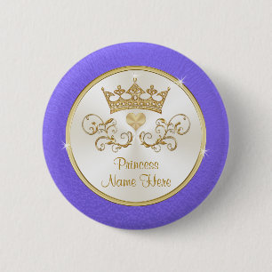 Badge Rond 5 Cm Des faveurs de la Princess Party bon marché, pers