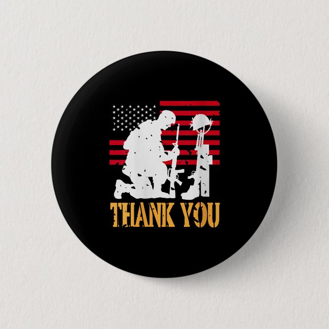 Badge Rond 5 Cm Des femmes Soldat patriotique Kneeling Battlefield (Devant)