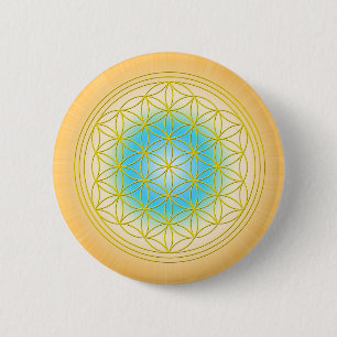 Badge Rond 5 Cm DES Lebens Motiv 2 de Blume