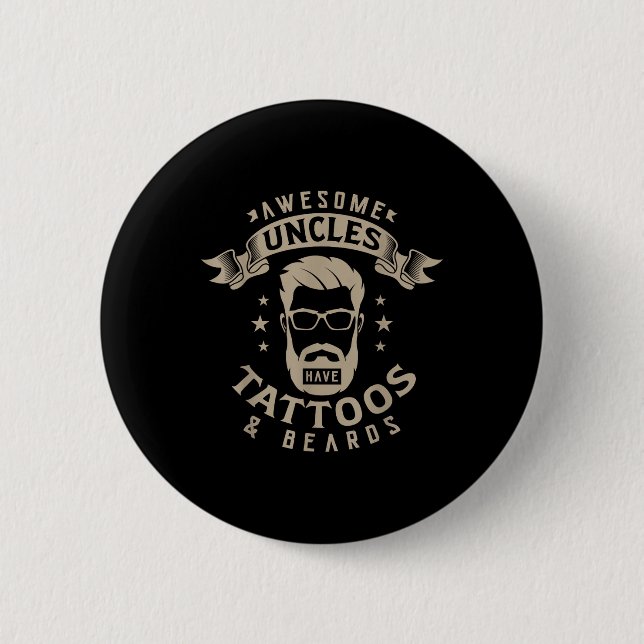 Badge Rond 5 Cm Des Oncles Impressionnants Ont Des Tatouages Et De (Devant)