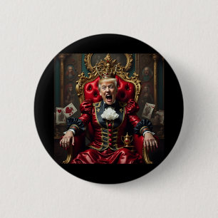 Badge Rond 5 Cm Descendez Avec Leurs Têtes ! -American Rabbit-hole