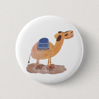 Badge Rond 5 Cm Desert Camel