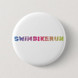 Badge Rond 5 Cm Design Cool de triathlon