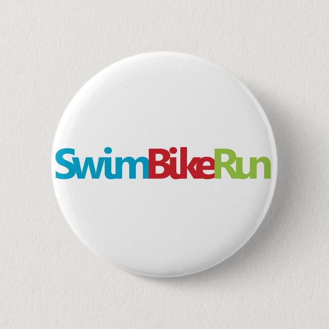 Badge Rond 5 Cm Design Cool de triathlon (Devant)