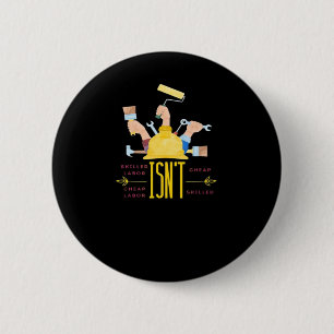 Badge Rond 5 Cm Design d’art du travail classique - Le travail qua