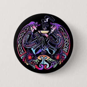 Badge Rond 5 Cm Design d'art celtique