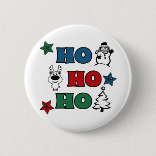 Badge Rond 5 Cm Design de Noël Ho-Ho-Ho