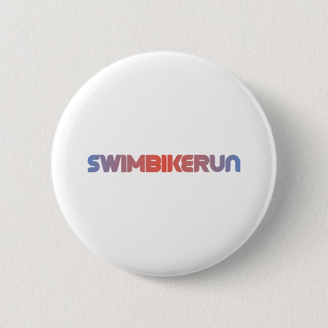 Badge Rond 5 Cm Design de triathlon (Devant)