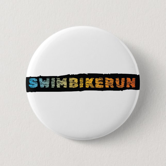 Badge Rond 5 Cm Design de triathlon (Devant)