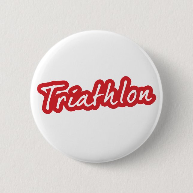 Badge Rond 5 Cm Design de triathlon cool (Devant)