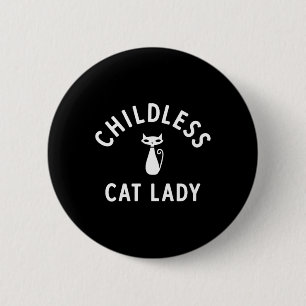Badge Rond 5 Cm Design Enfant Chat Lady Avec Cute Retro Chat Illu