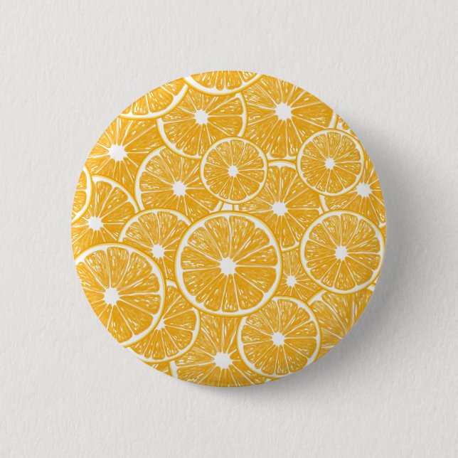 Badge Rond 5 Cm Design motif en tranches orange (Devant)