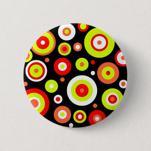 Badge Rond 5 Cm Design rétro