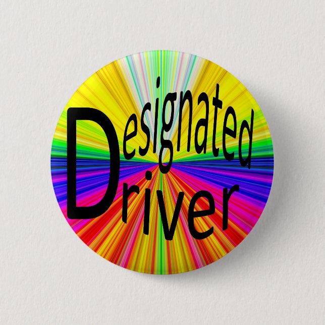 Badge Rond 5 Cm Designated Driver (Devant)