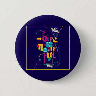 Badge Rond 5 Cm Designs maximalistes pour des personnalités dynami