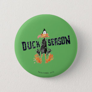 Badge Rond 5 Cm Désintégration de DAFFY DUCK™ "saison canard"