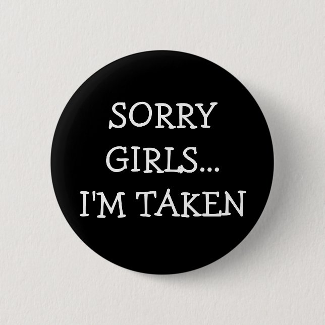 Badge Rond 5 Cm Désolé Girls (Devant)
