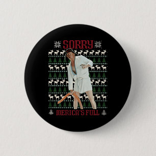 Badge Rond 5 Cm Désolé pour Trump et Trump, un Noël horrible