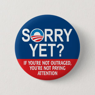Badge Rond 5 Cm Désolé ? Produits anti-Obama