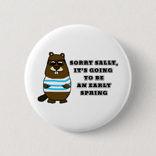Badge Rond 5 Cm Désolé Sally, début printemps