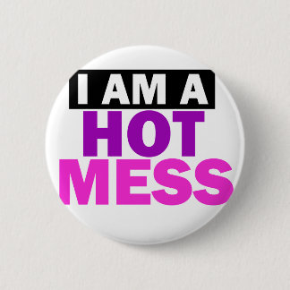 BADGE ROND 5 CM DÉSORDRE CHAUD